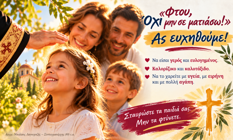 «Φτου, μην σε ματιάσω!»  Μήπως ήρθε η ώρα να το αλλάξουμε;