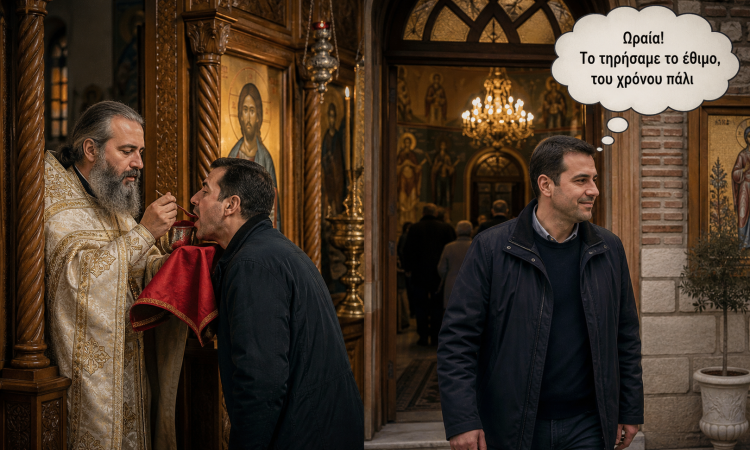 Θεία Κοινωνία αραιά και που με μια καρδιά κλειστή